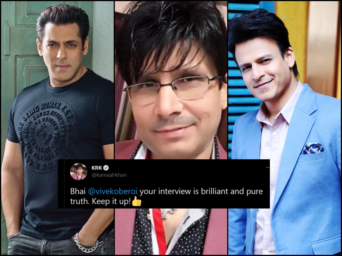 Amid feud with Salman Khan, KRK praises 'bhai' Vivek Oberoi ...