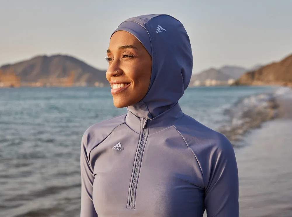 Adidas launches an 18-piece modest swimwear collection with a waterproof hijab Masala