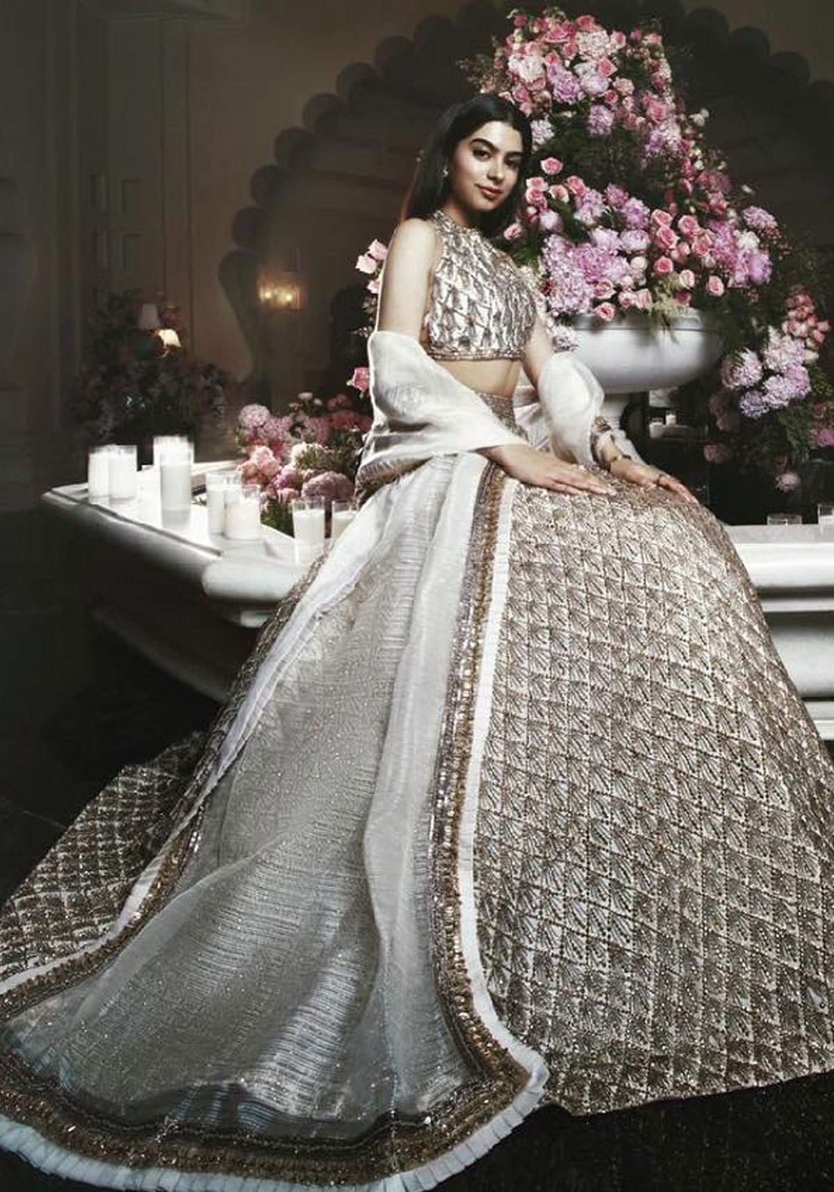 khushi kapoor lehenga