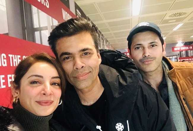 Sarwat Gillani, Fahad Mirza Run Into Karan Johar in Rome - Masala