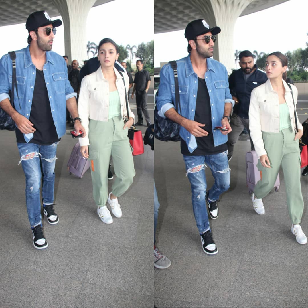 Alia Bhatt, Ranbir Kapoor Make Casual Style Statement At Mumbai