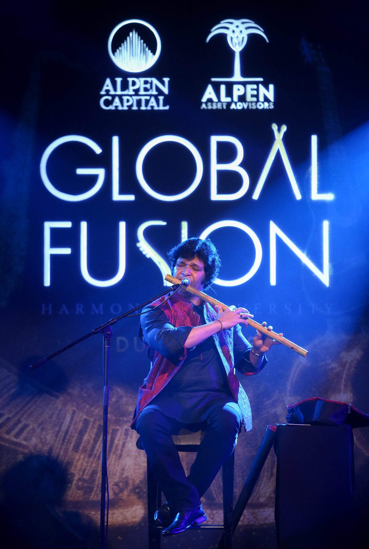 Rakesh Chaurasia Performs at the Popular Annual Concert 'Global Fusion