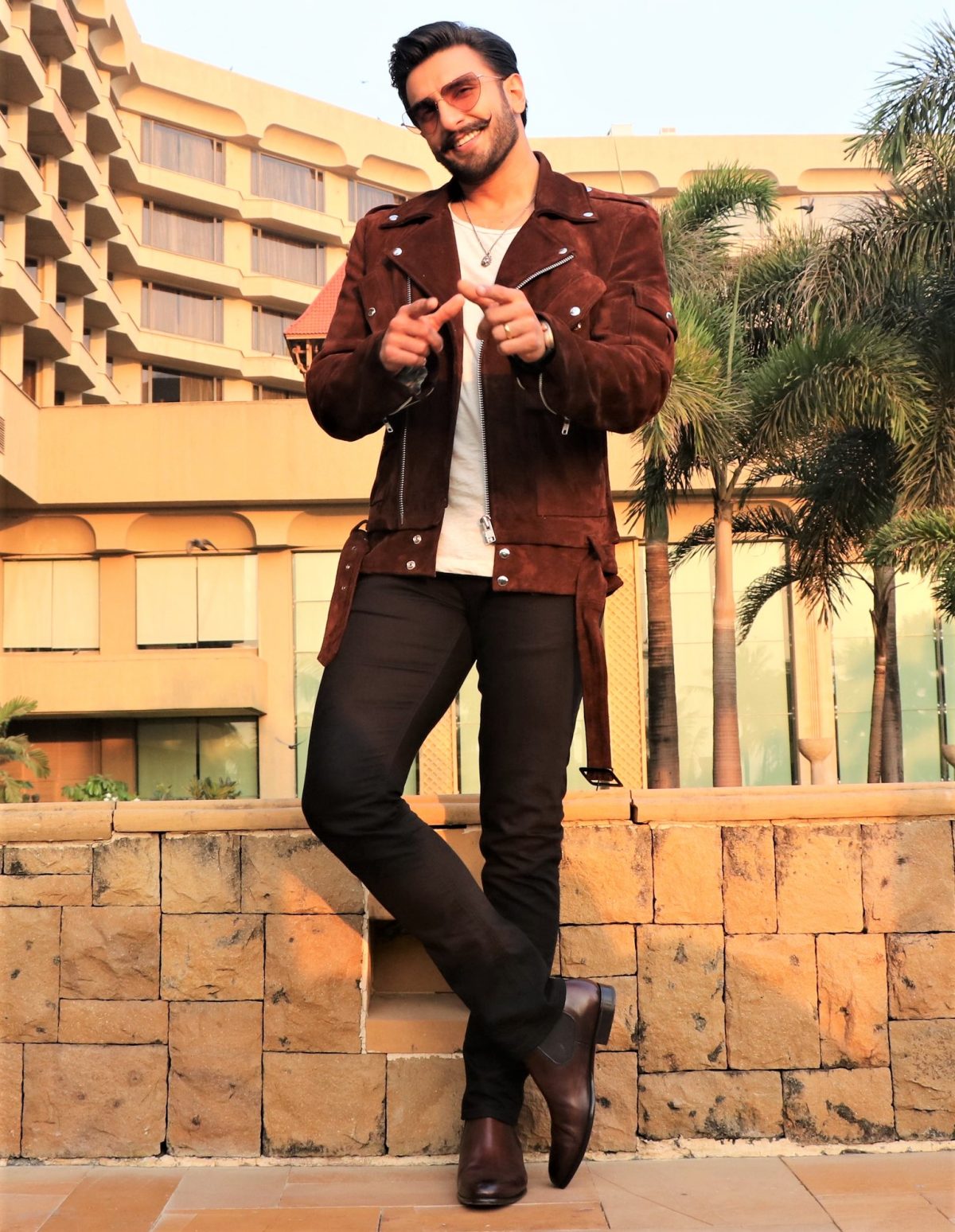 Ranveer Singh Simmba promotion look: This badass leather jacket