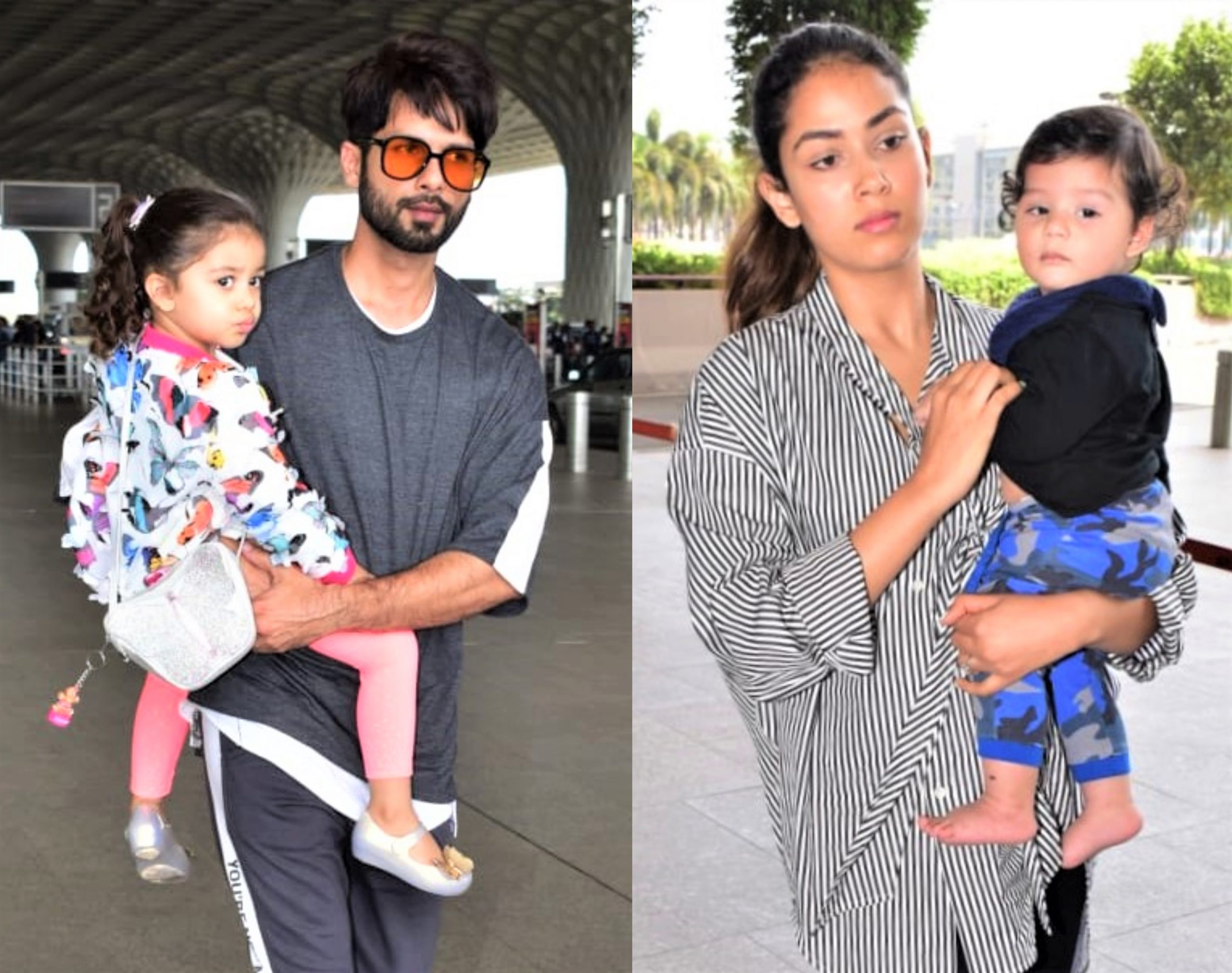 Shahid Kapoor and Mira Rajput Head to Singapore With Kids Misha and Zain - Masala