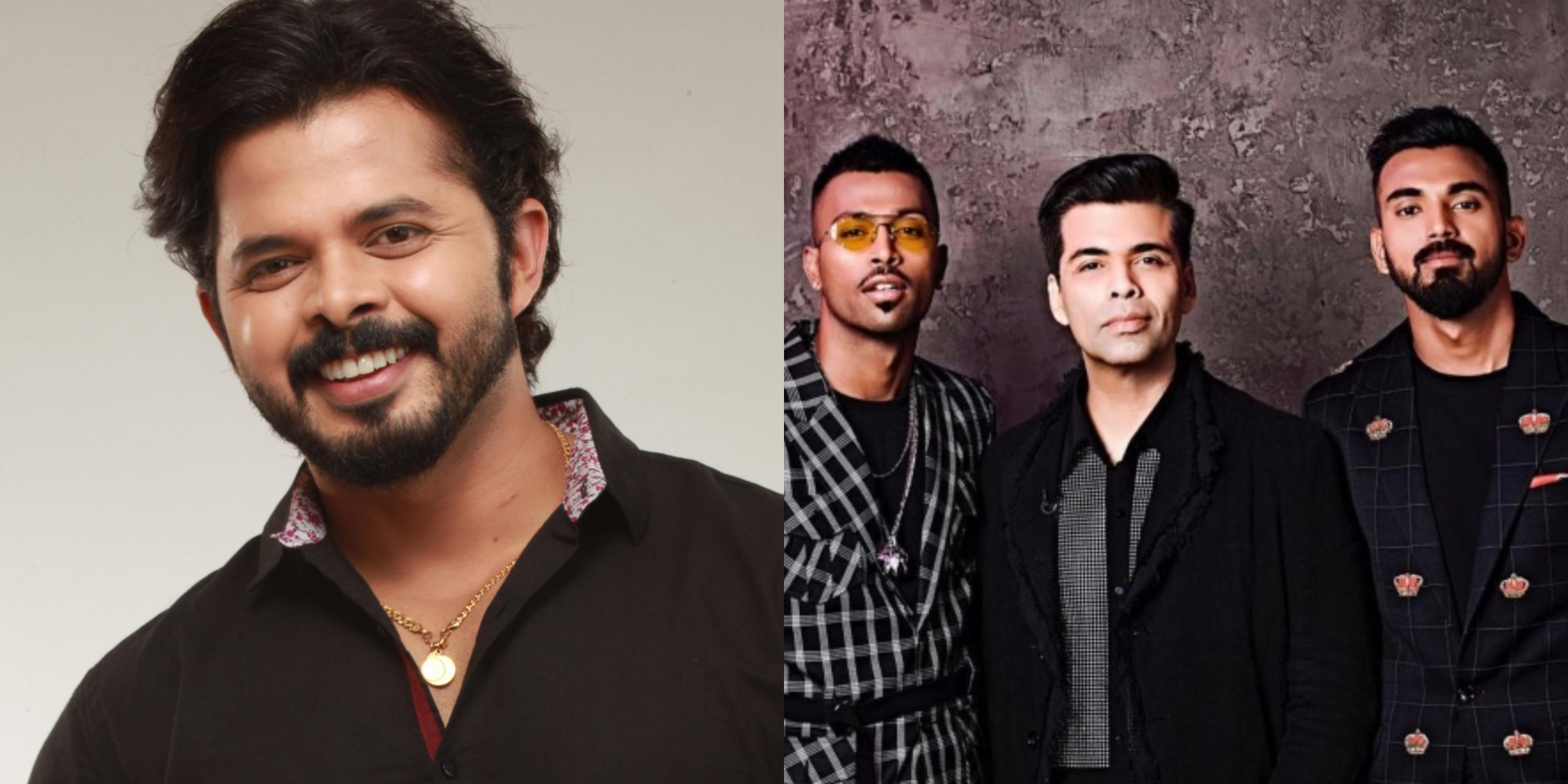 Sreesanth; Hardik Pandya, Karan Johar and KL Rahul