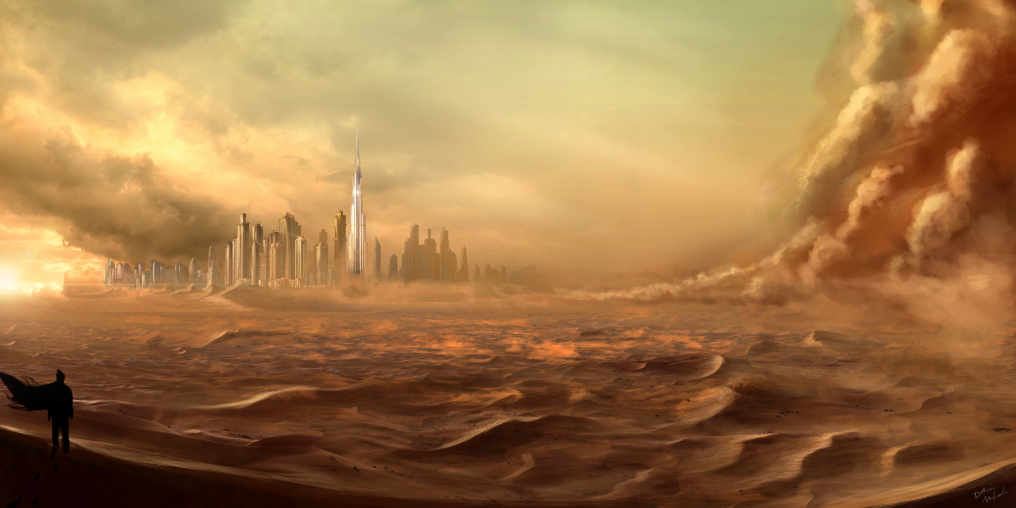 Sand Storm Sweeps Across the UAE; Residents Have Been Alerted Masala