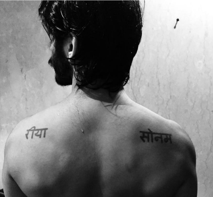 Harshvardhan Kapoor Gets Tattoos of Sisters Sonam and Rhea Kapoor's Names -  Masala