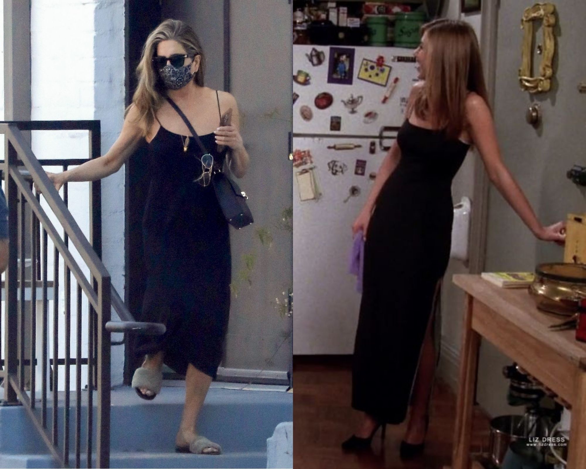 Jennifer Aniston dressed up in her iconic Rachel Green outfit - Masala