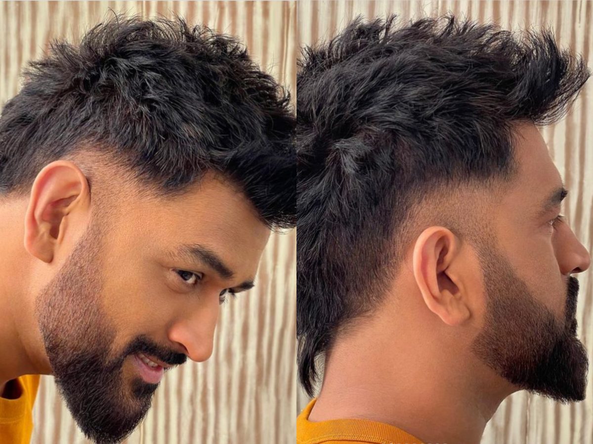 MS Dhoni flaunts faux his new hawk style hair as he gets a sassy makeover - Masala MS Dhoni flaunts faux his new hawk style hair as he gets a sassy makeover - Masala