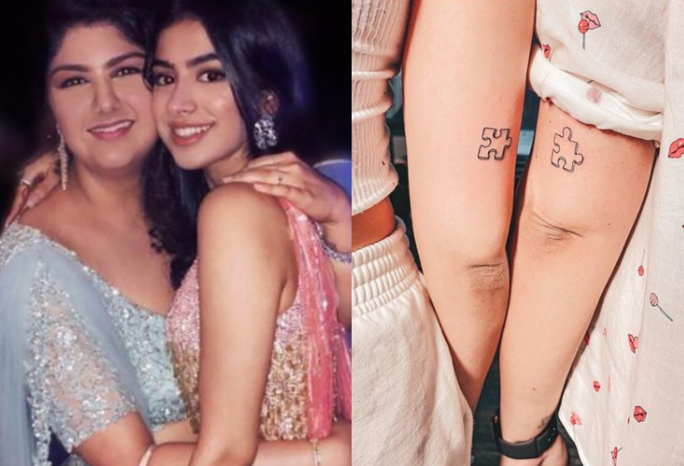 Khushi Kapoor Anshula Kapoor Get Matching Tattoos To Celebrate Their Sisterhood Masala Khushi Kapoor Anshula Kapoor Get Matching Tattoos To Celebrate Their Sisterhood Masala