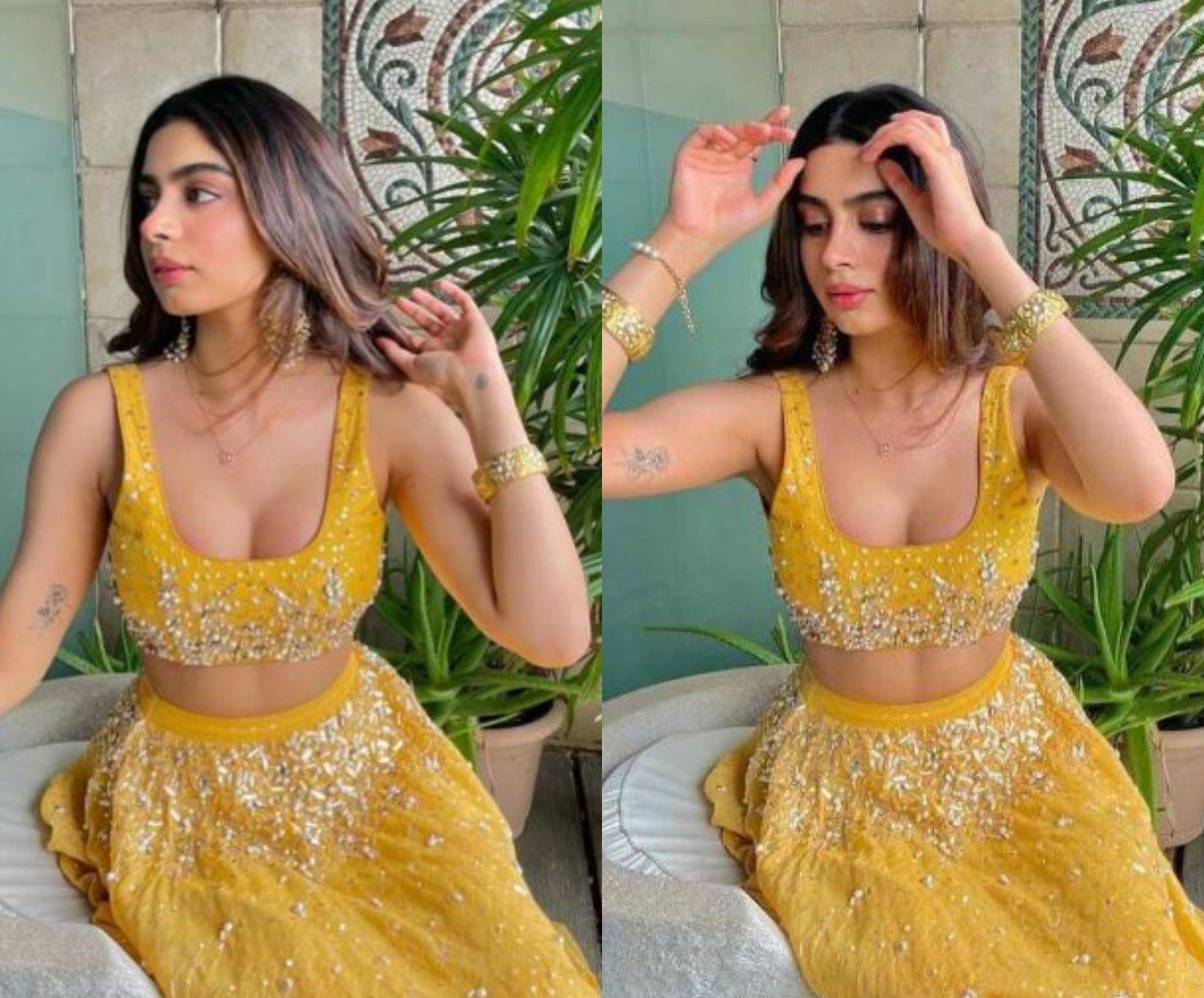 khushi kapoor lehenga