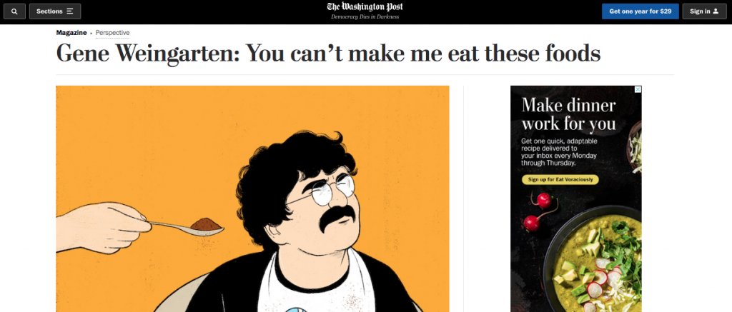Washington Post Indian Food