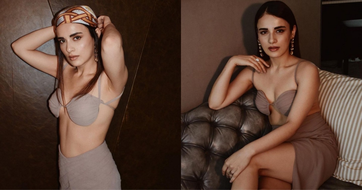 Radhika Madan Sex Video - SEE PICS: Radhika Madan sets the temperature high in a sexy bralette paired  with a draped skirt - Masala