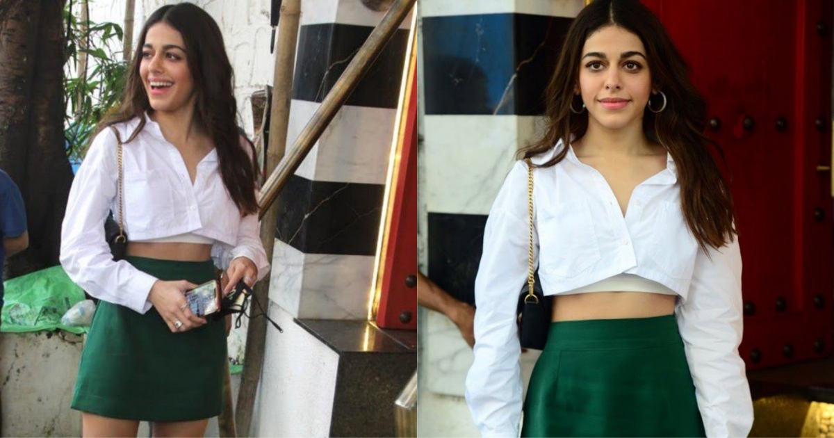 Alaya F in white bralette and mini skirt with blazer slays the tweed look  like a true fashionista - India Today