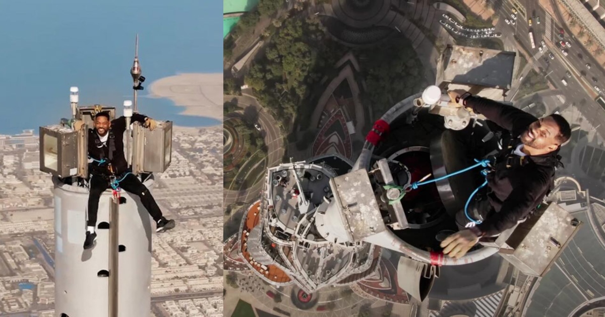 WATCH Will Smith climbs ALL 2909 stairs of Dubai's Burj Khalifa Masala