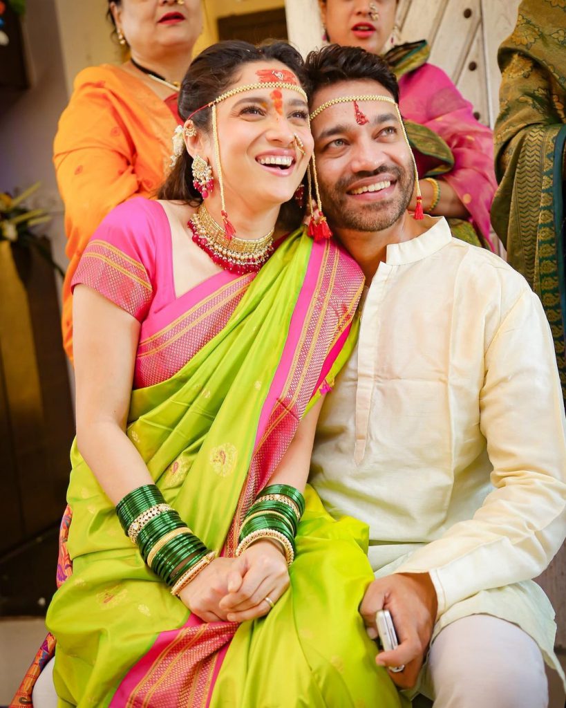 See Pics Ankita Lokhande And Vicky Jain Are Couple Goals In Pre Wedding Festivity Photos Masala