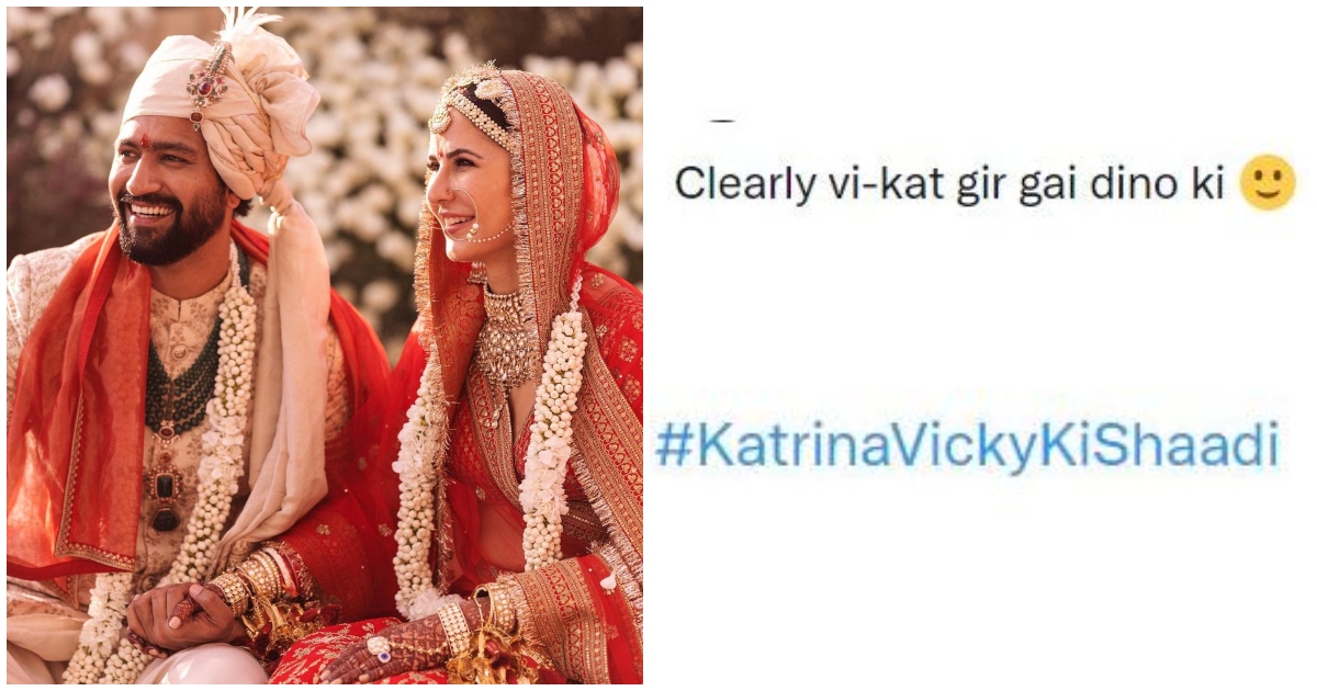 Katrina Kaif, Vicky Kaushal's wedding pictures trigger HILARIOUS Twitter meme-fest - Masala Katrina Kaif, Vicky Kaushal's wedding pictures trigger HILARIOUS Twitter meme-fest - Masala