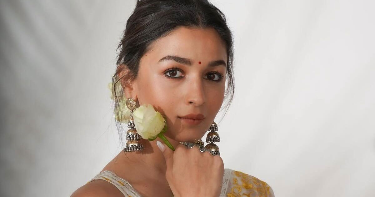 Alia Bhatt looks ethereal in a white organza saree