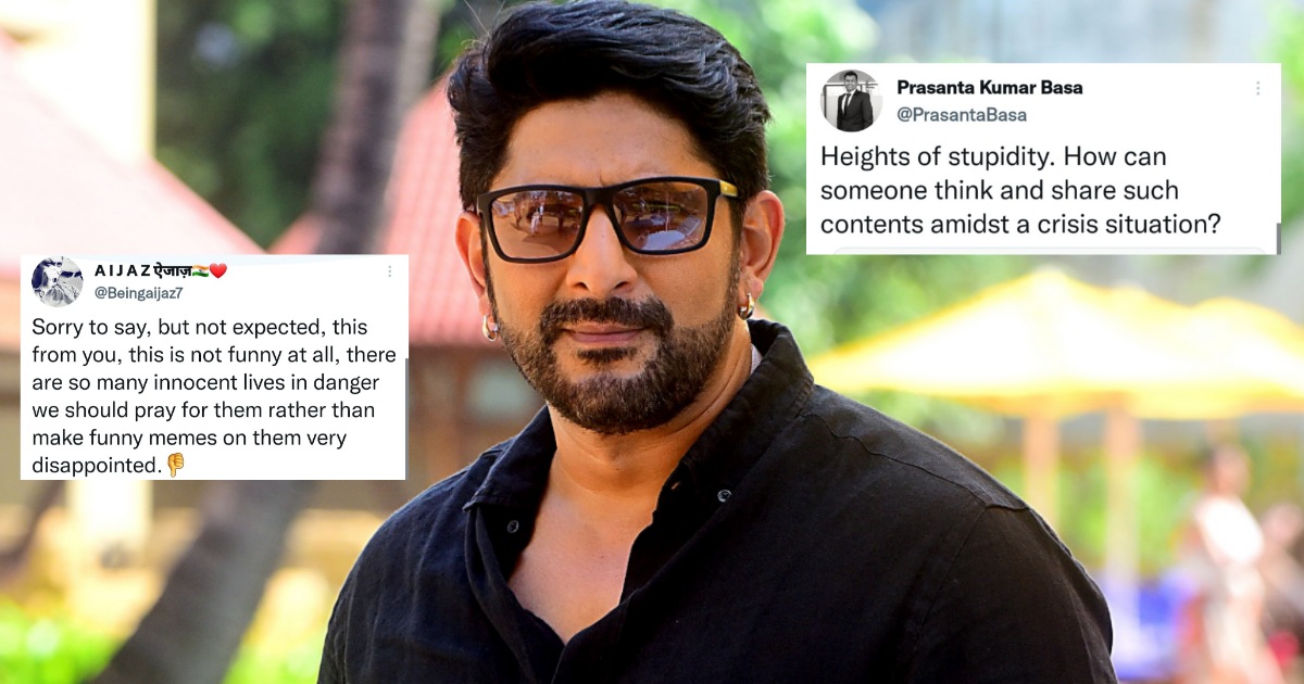 Arshad Warsi irks netizens over tweet on Ukraine-Russia war Arshad Warsi irks netizens over tweet on Ukraine-Russia war
