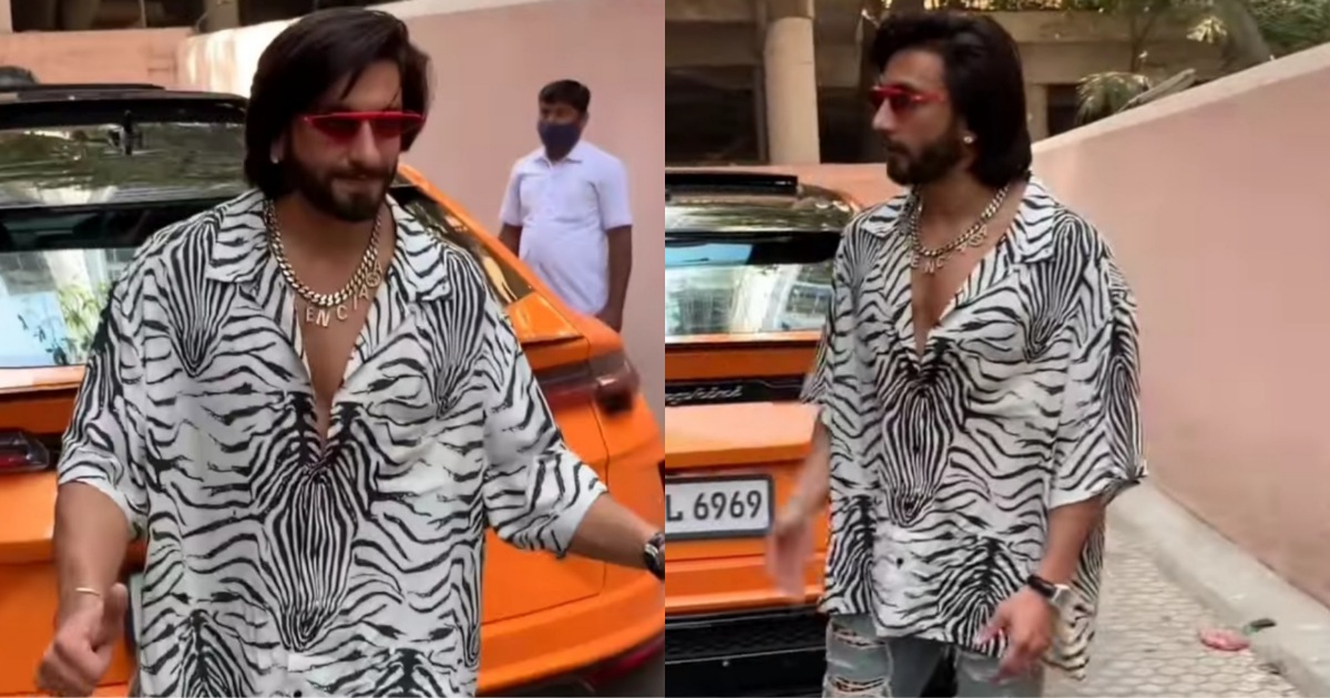 Ranveer Singh Makes A Stylish Appearance Wearing Oversized Clothes
