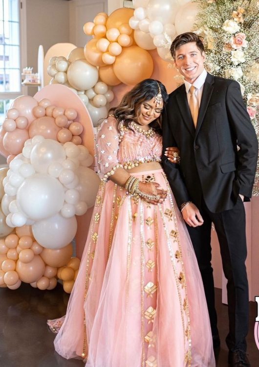Nabela Noor opts for an Indian designer for her baby shower