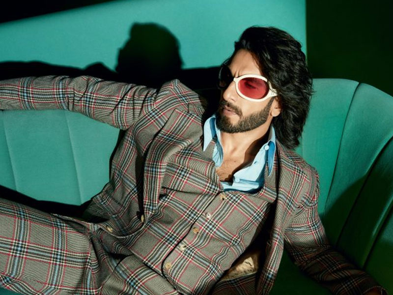 Ranveer Singh Throws Fashionable Sass in Blue-Gold Satin Co-ords; Netizens  Ask 'Yeh Kaisa Fashion Hai