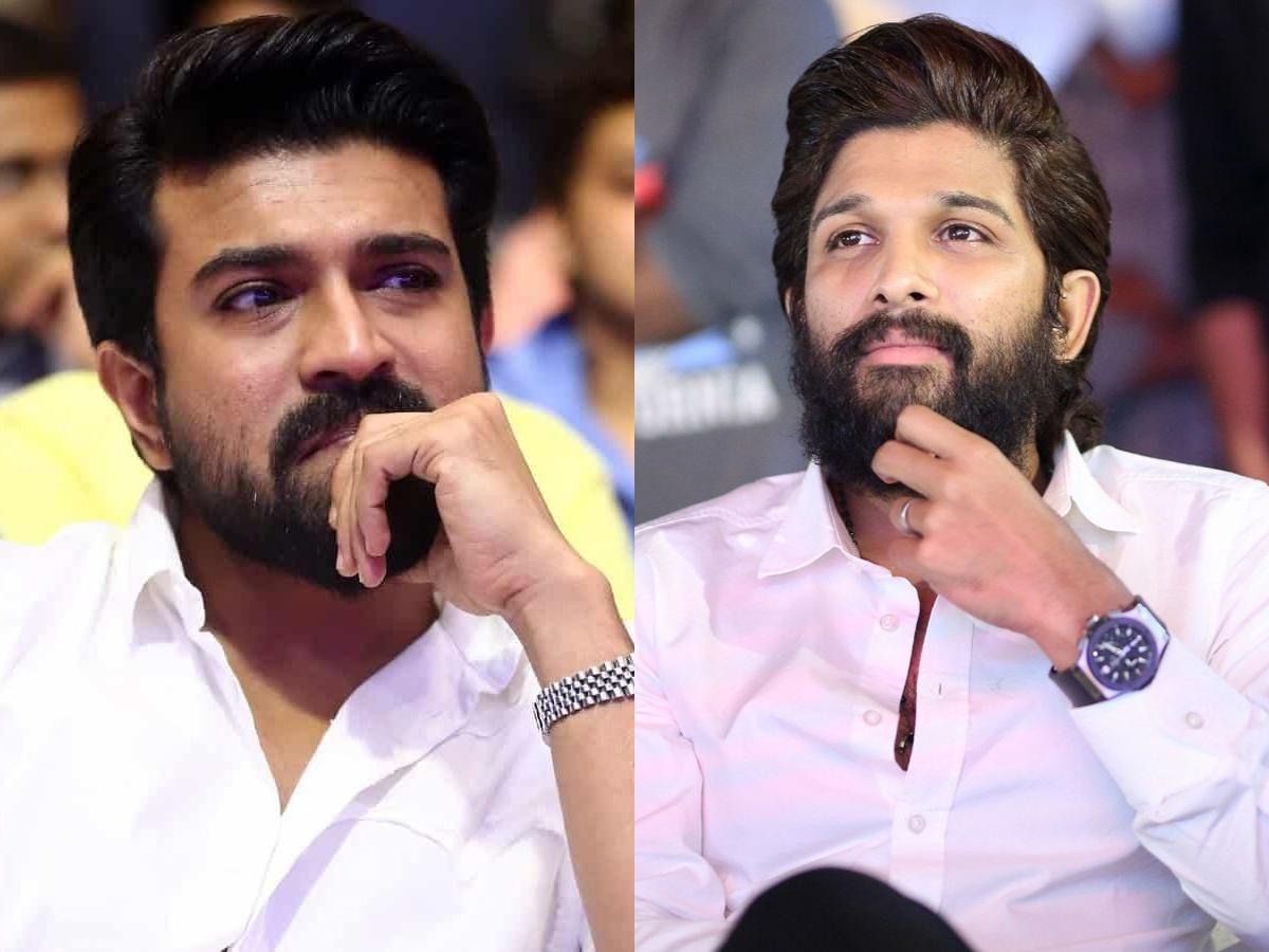 Ram Charan and Allu Arjun pose for their Christmas gathering