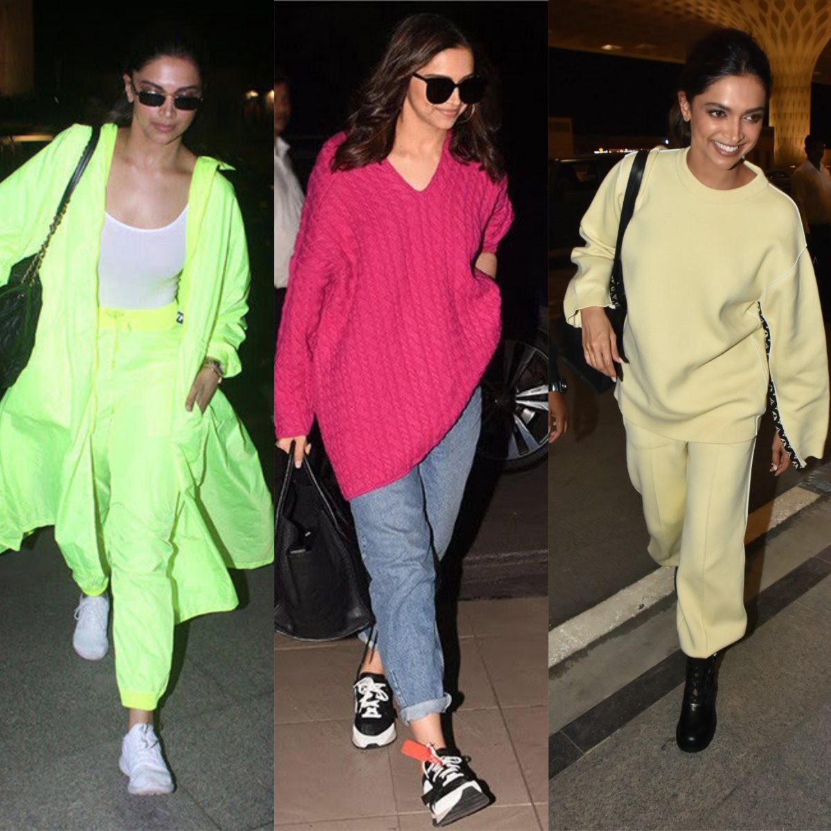 Deepika Padukone looks so Glamorous in Airport Look