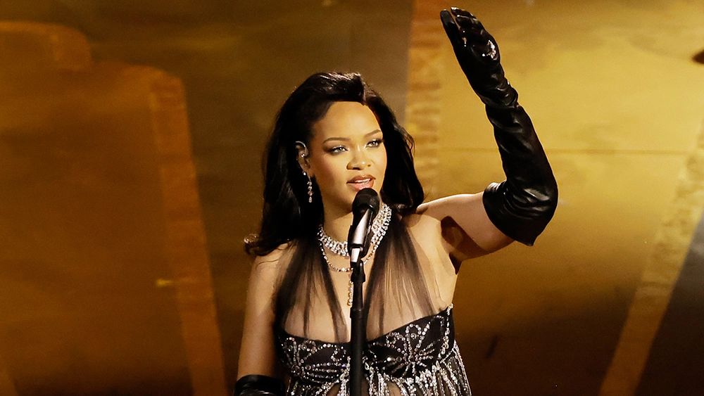 Rihanna dazzles the stage during her Oscars 2023 performance Masala