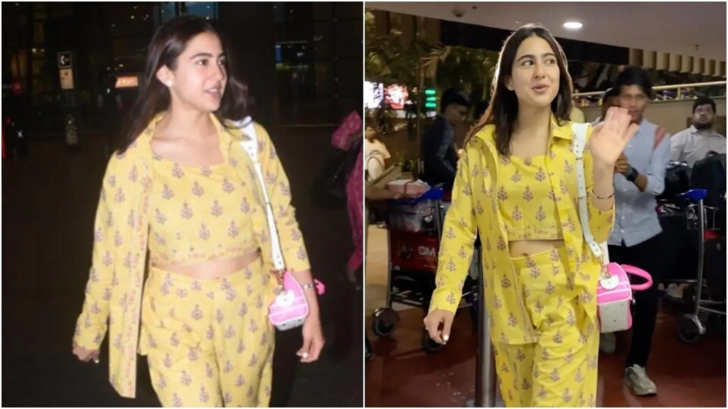 Sara Ali Khan Flaunts An Ivory Chikankari Suit And Pink Jewellery At  Airport - Boldsky.com