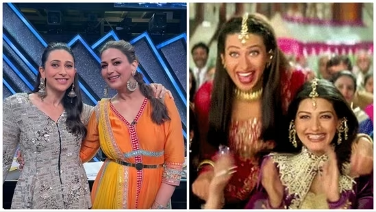 WATCH: Tabu reacts as Sonali Bendre, Karisma Kapoor recreate dance move of THIS "Hum Saath Saath Hain" song