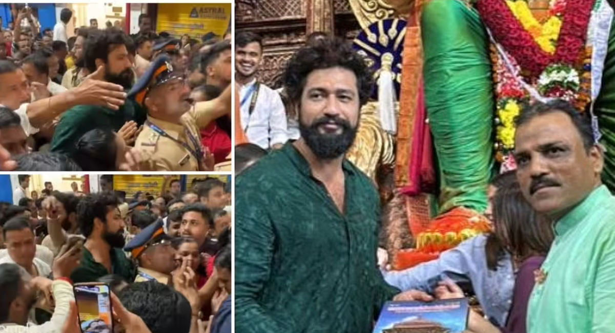 WATCH: Scary visuals as Vicky Kaushal gets stuck in MASSIVE crowd on his visit to Lalbaugcha Raja