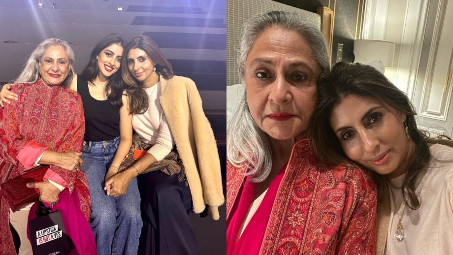 Navya Naveli Nanda: WATCH: Shweta Bachchan couldn't be prouder of daughter Navya Naveli Nanda as she walks the ramp at PFW 2023