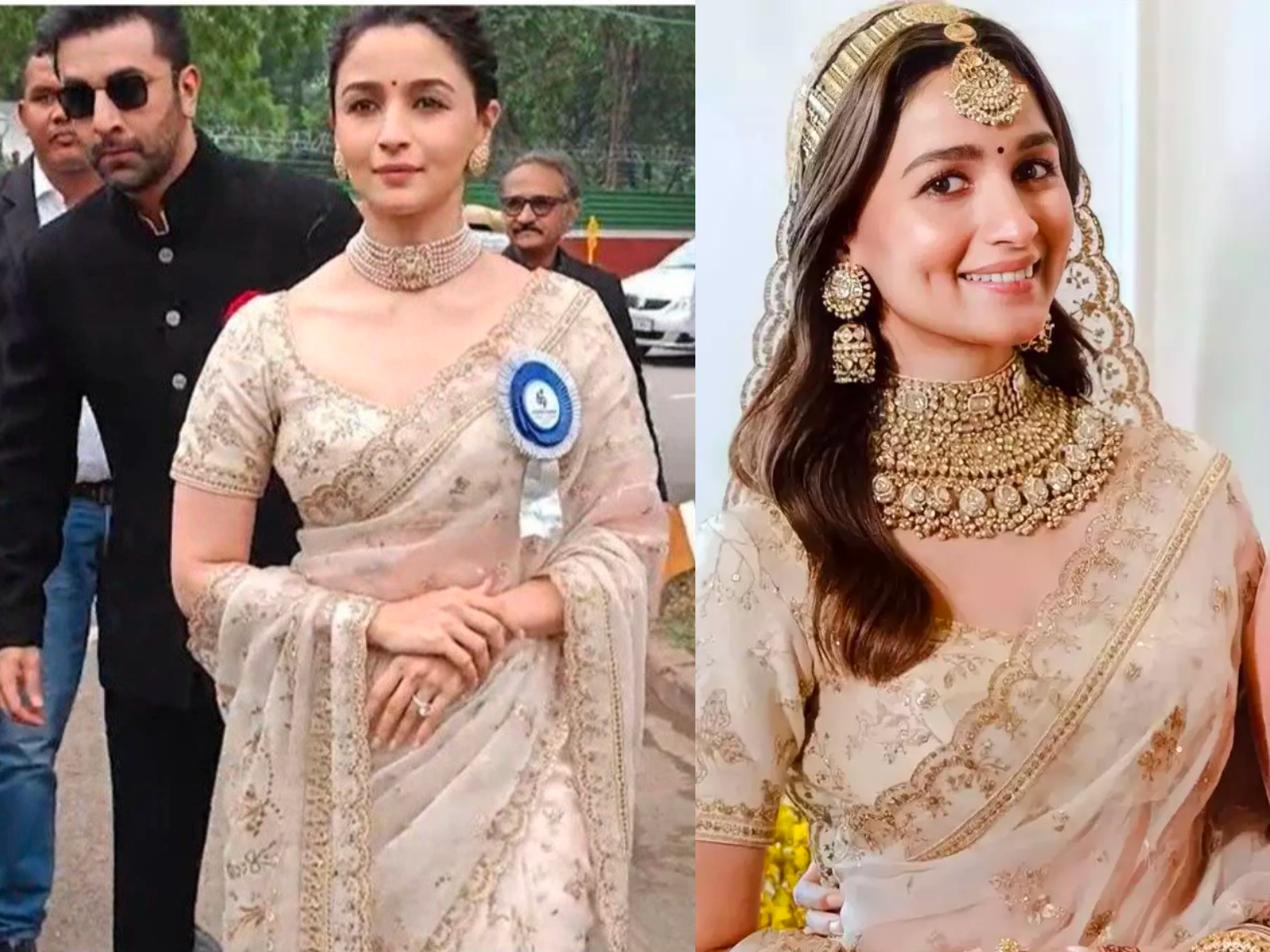 Alia Bhatt wins yet another award and looks oh-so stunning in her red saree,  check it out! | Hindi Movie News - Times of India