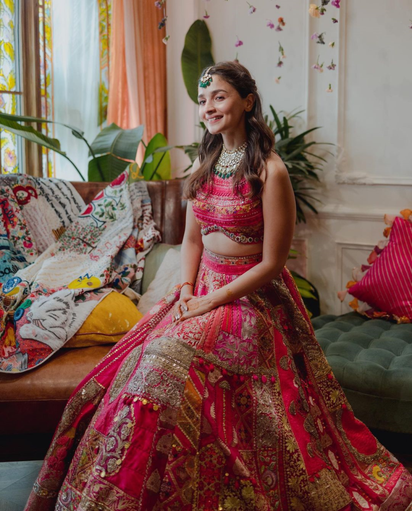 Rani Pink Wedding Wear Designer Lehenga Choli With Dupatta-anthinhphatland.vn