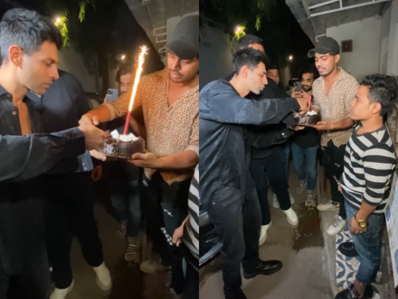 WATCH: Kartik Aaryan post birthday celebration with paparazzi