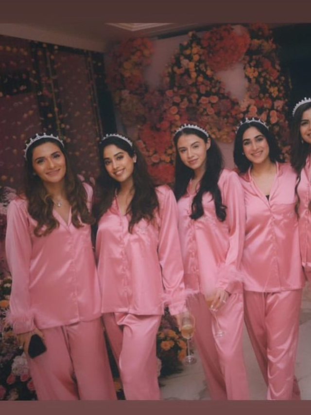 Janhvi Kapoor drops UNSEEN pics from Radhika Merchant’s Barbie-coded bridal shower