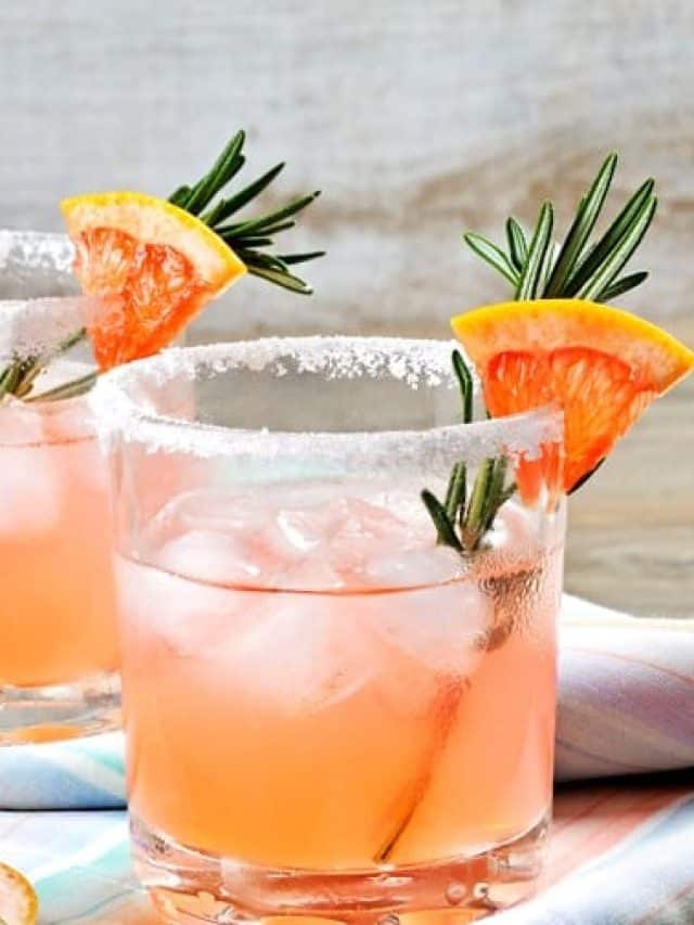 cocktail sparkling pink Paloma