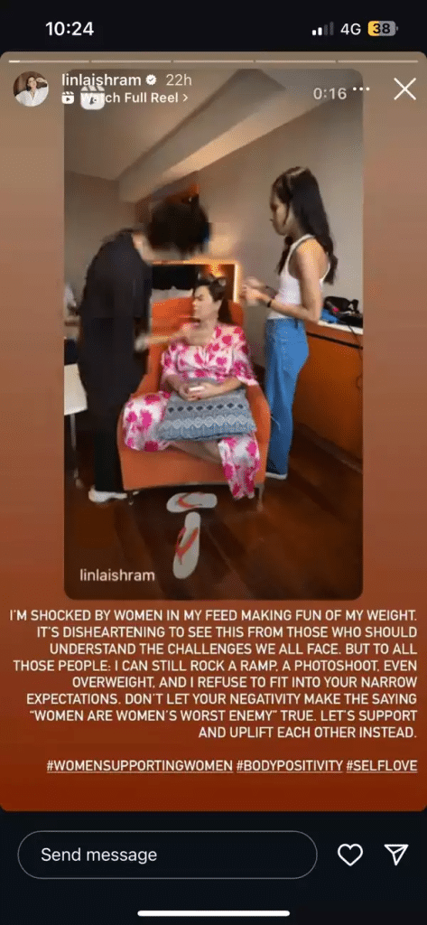 Randeep Hooda's wife Lin Laishram brilliantly shuts down body-shaming trolls: "I'm shocked by women in my feed making fun..."