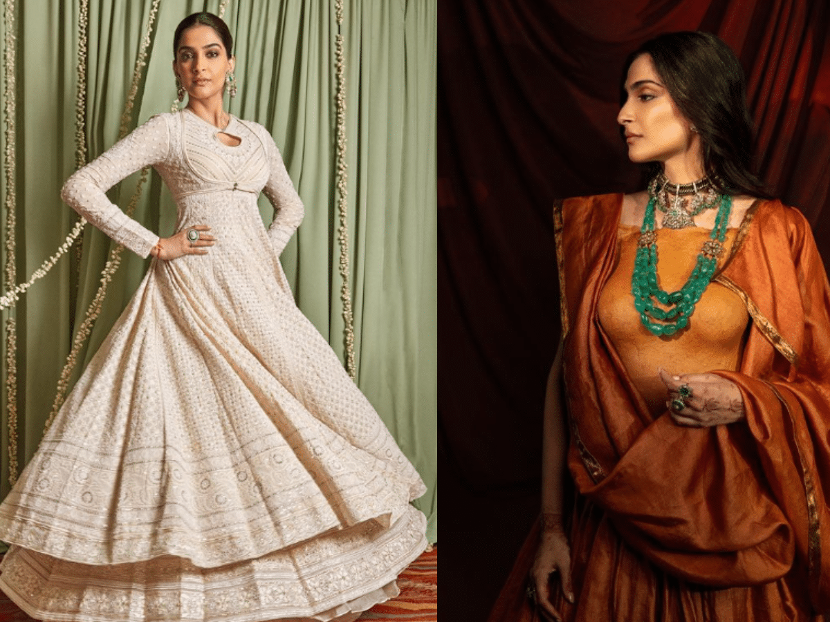 Let's revisit Sonam Kapoor's dazzling Diwali outfits(Instagram/@sonamkapoor)