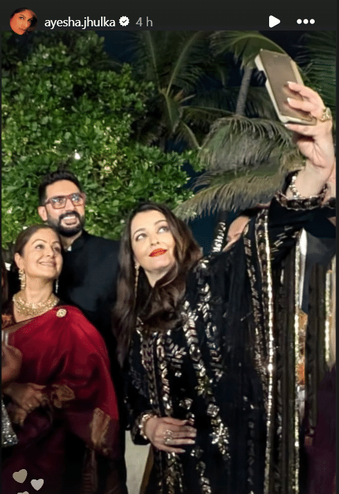 Aishwarya Rai Bachchan & Abhishek Bachchan silence divorce rumours in the best possible way, flash their smiles for some selfies together