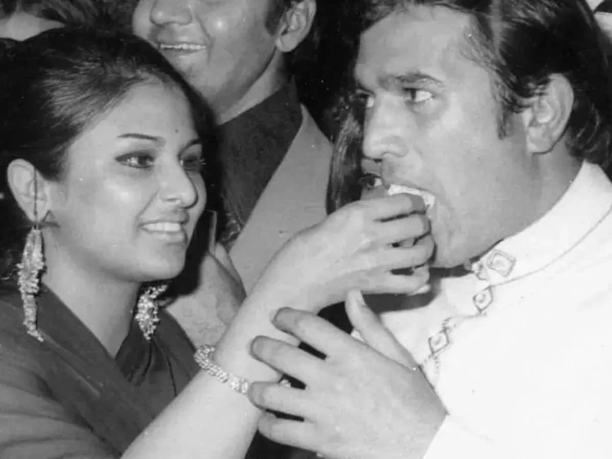 Rajesh Khanna and Anju Mahendru