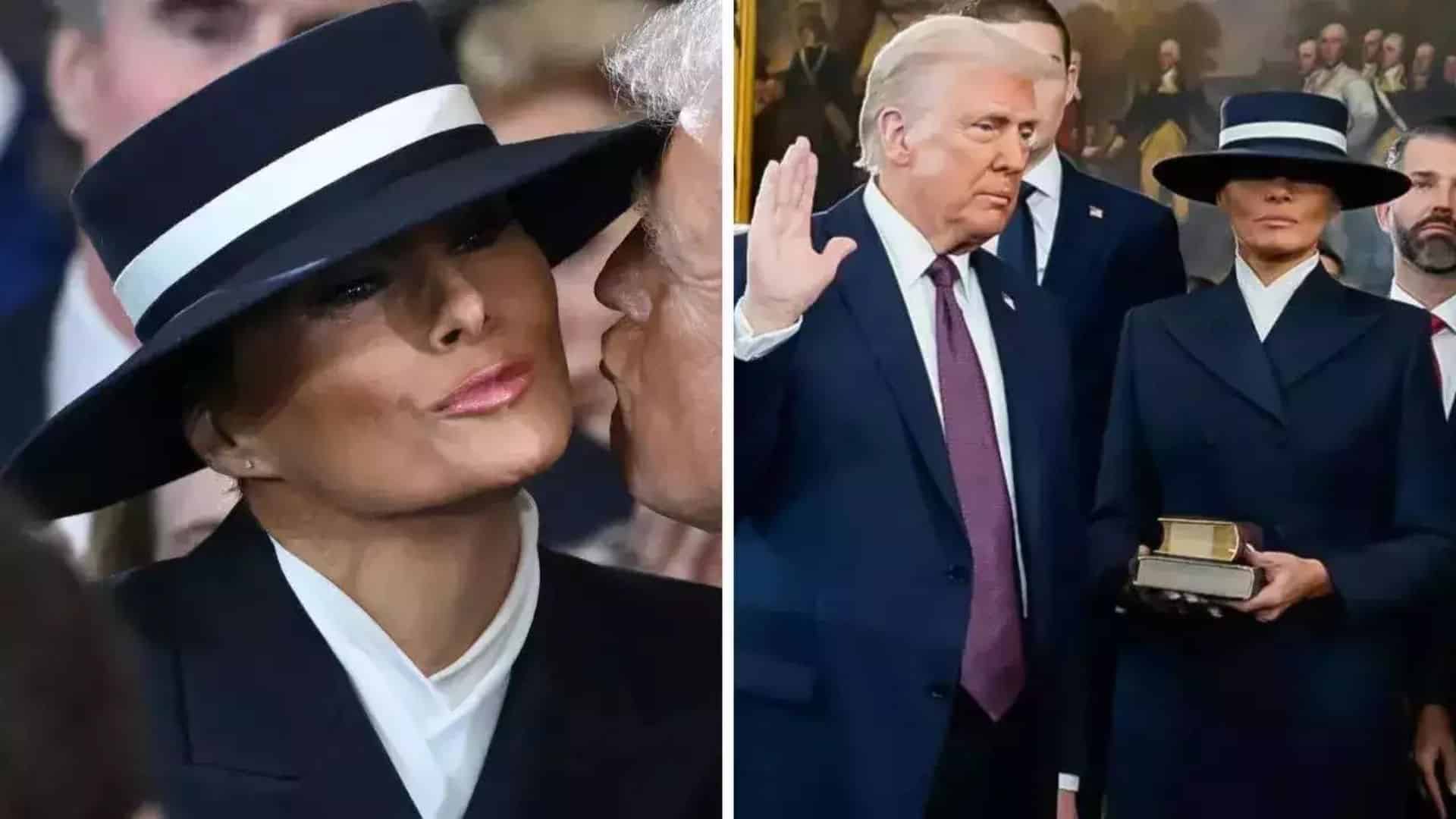 Trump’s inauguration melania’s outfit, bush’s reactions, and viral