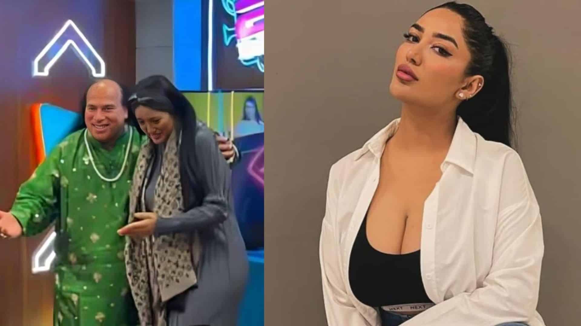 Mathira confronting a celebrity