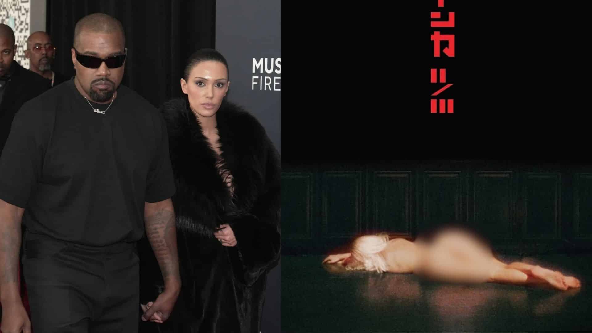 Bianca Censori in a nude illusion bodysuit in Japan