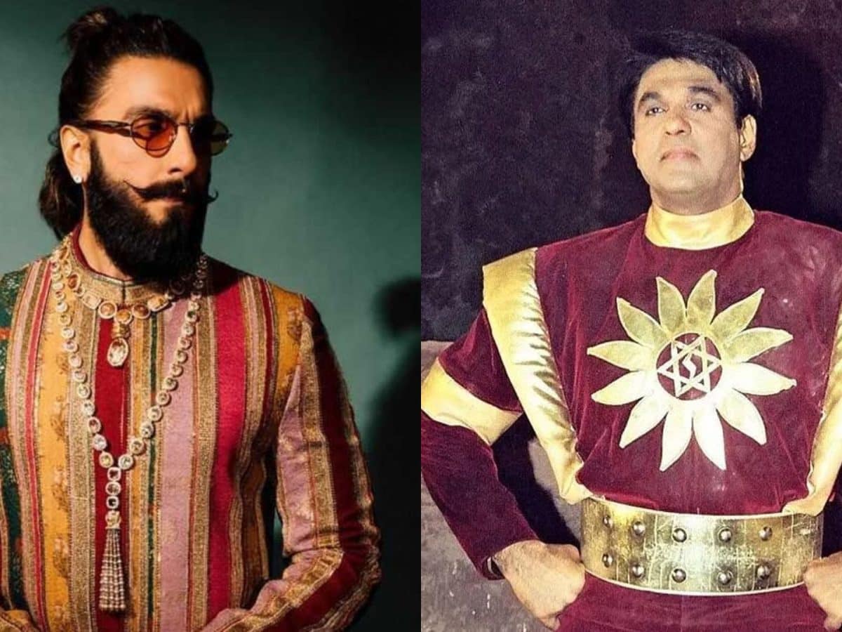Ranveer Singh and Mukesh Khanna as Shaktimaan