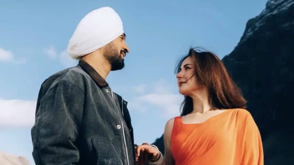 Diljit Dosanjh and Hania Aamir in Sardaarji 3