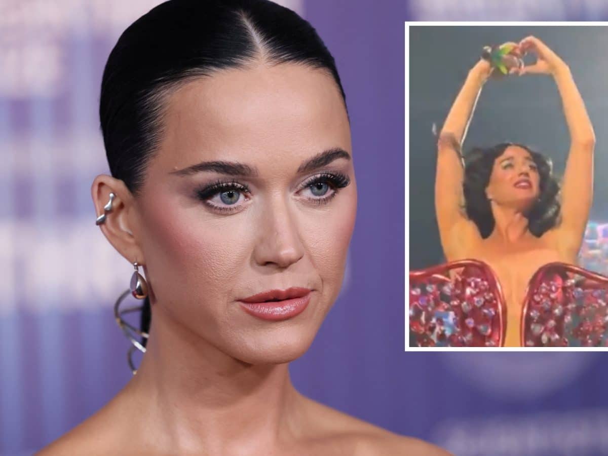 Katy Perry tears up