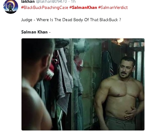The 10 Best Salman Khan Jokes on Twitter After His Conviction in the Black Buck Case - Masala The 10 Best Salman Khan Jokes on Twitter After His Conviction in the Black Buck Case - Masala