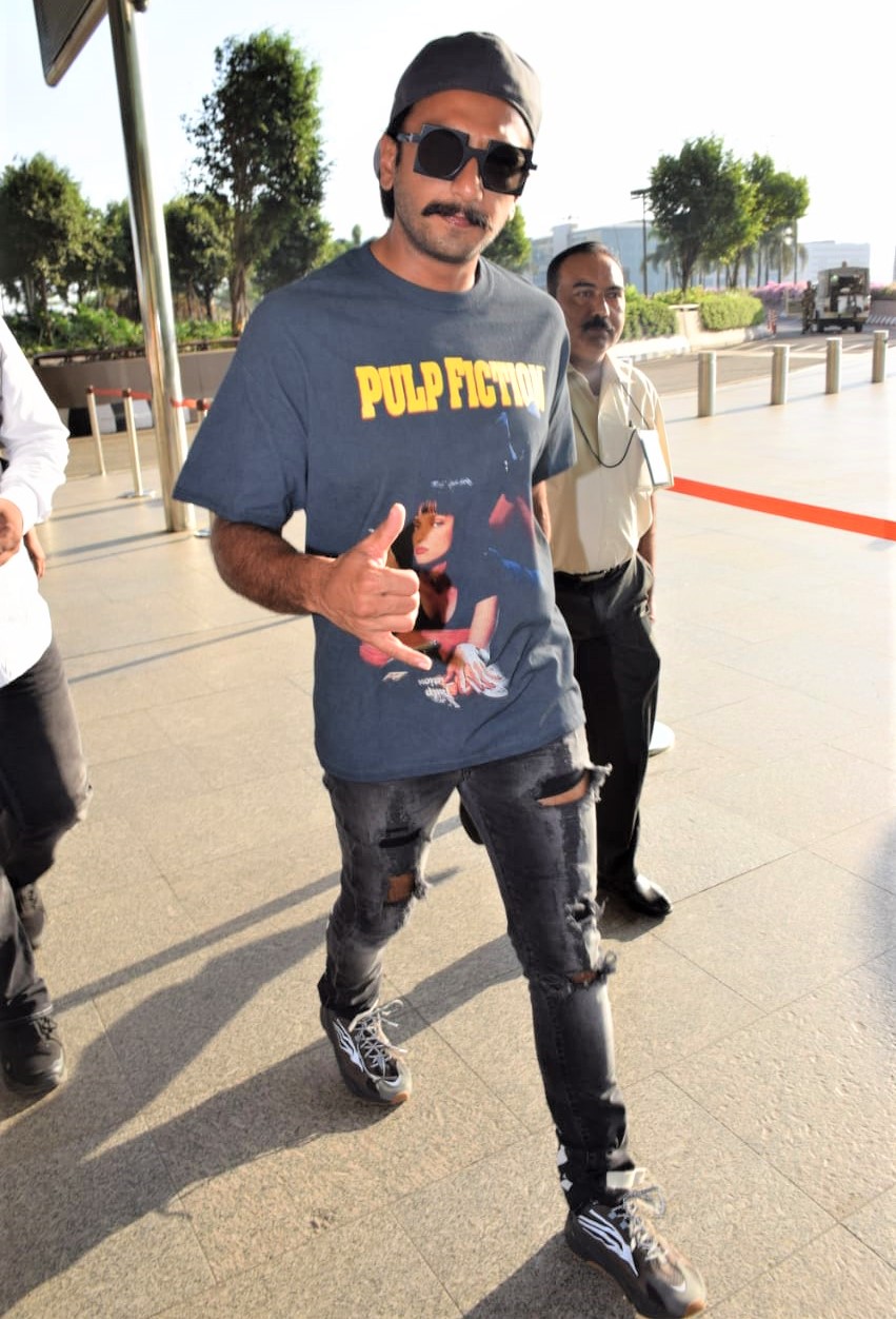 Ranveer Singh, Denim-On-Denim Airport Look